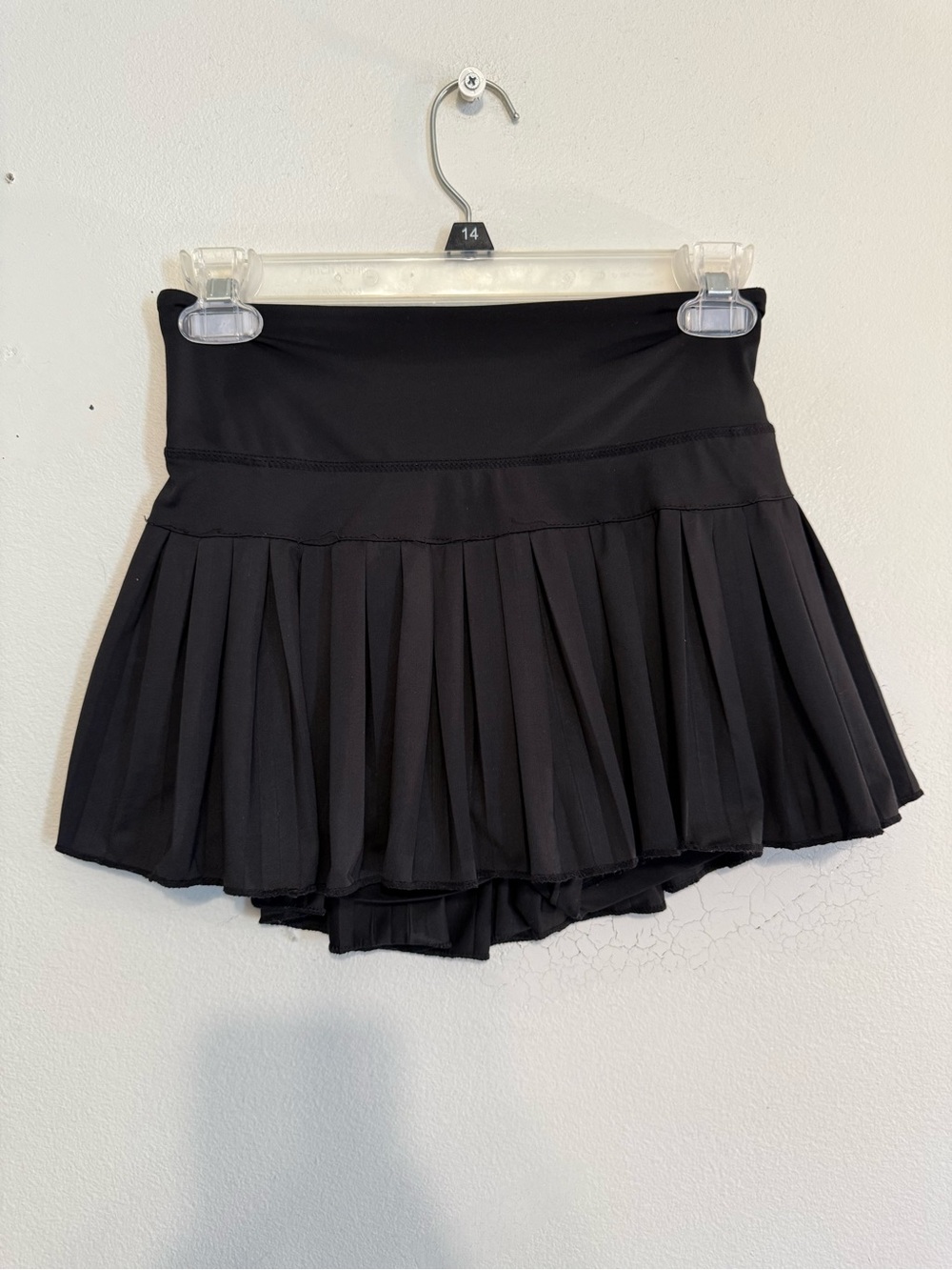 Gold Hinge Pleated Tennis Skirt Skort Black Women XS Pickleball Preppy Sporty